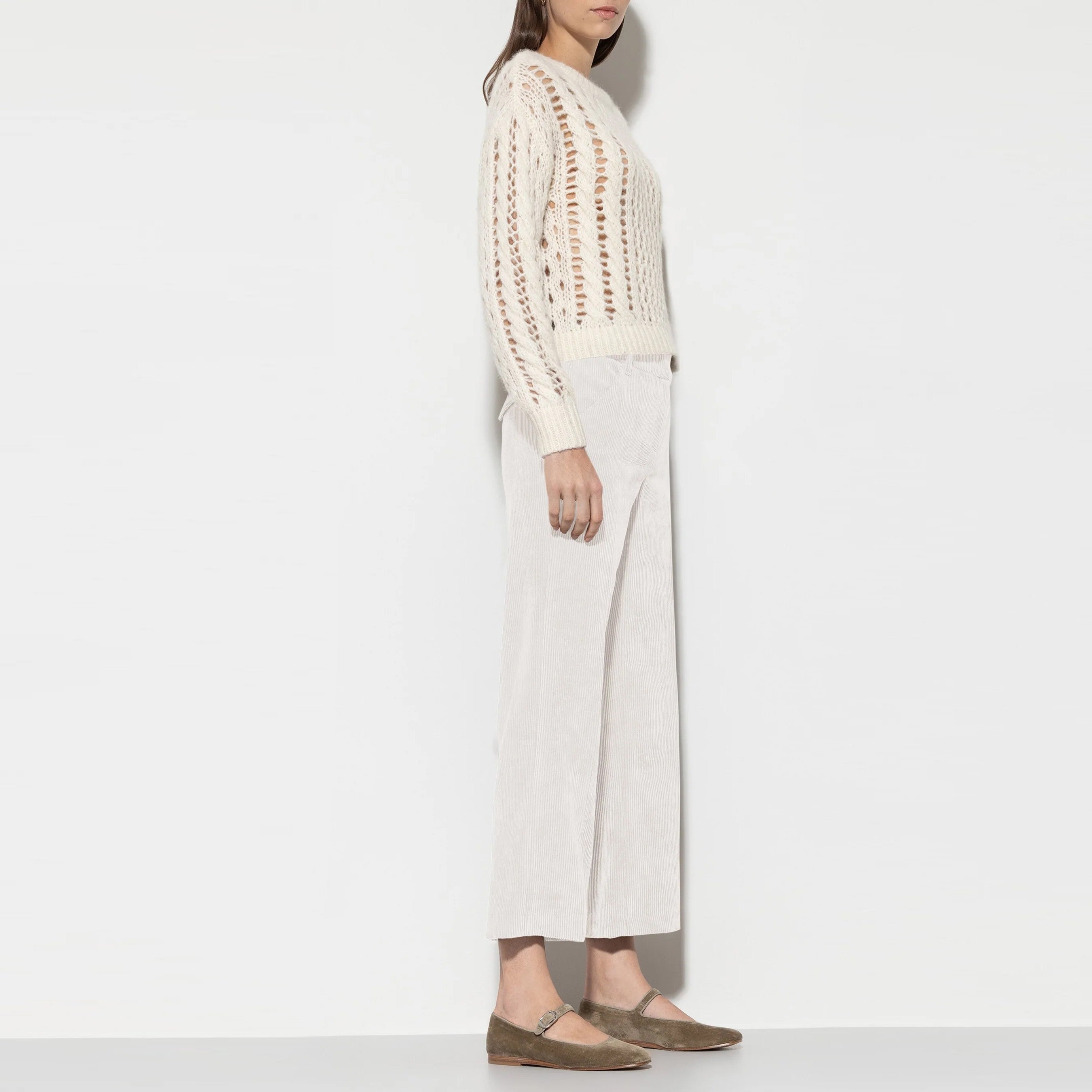 Cord Wide Leg - Natural