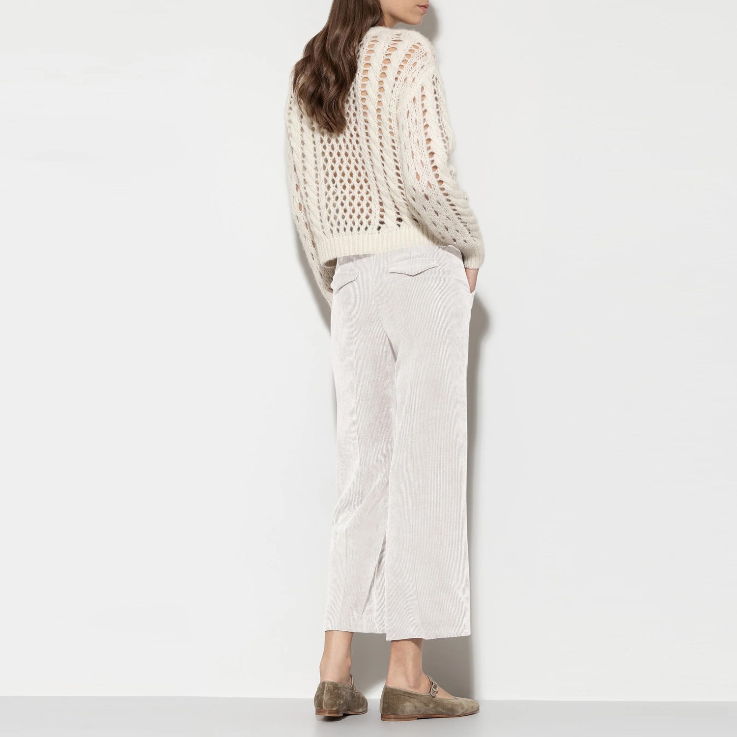 Cord Wide Leg - Natural