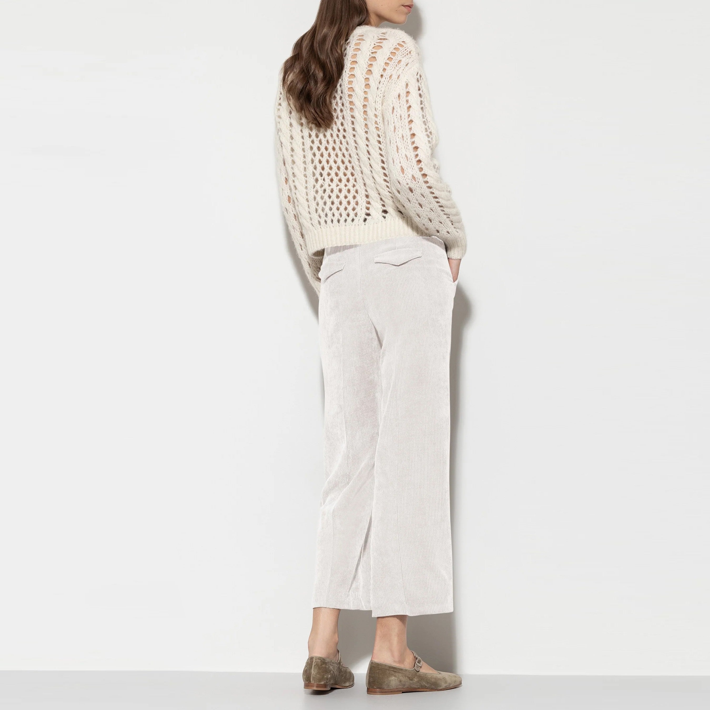 Cord Wide Leg - Natural
