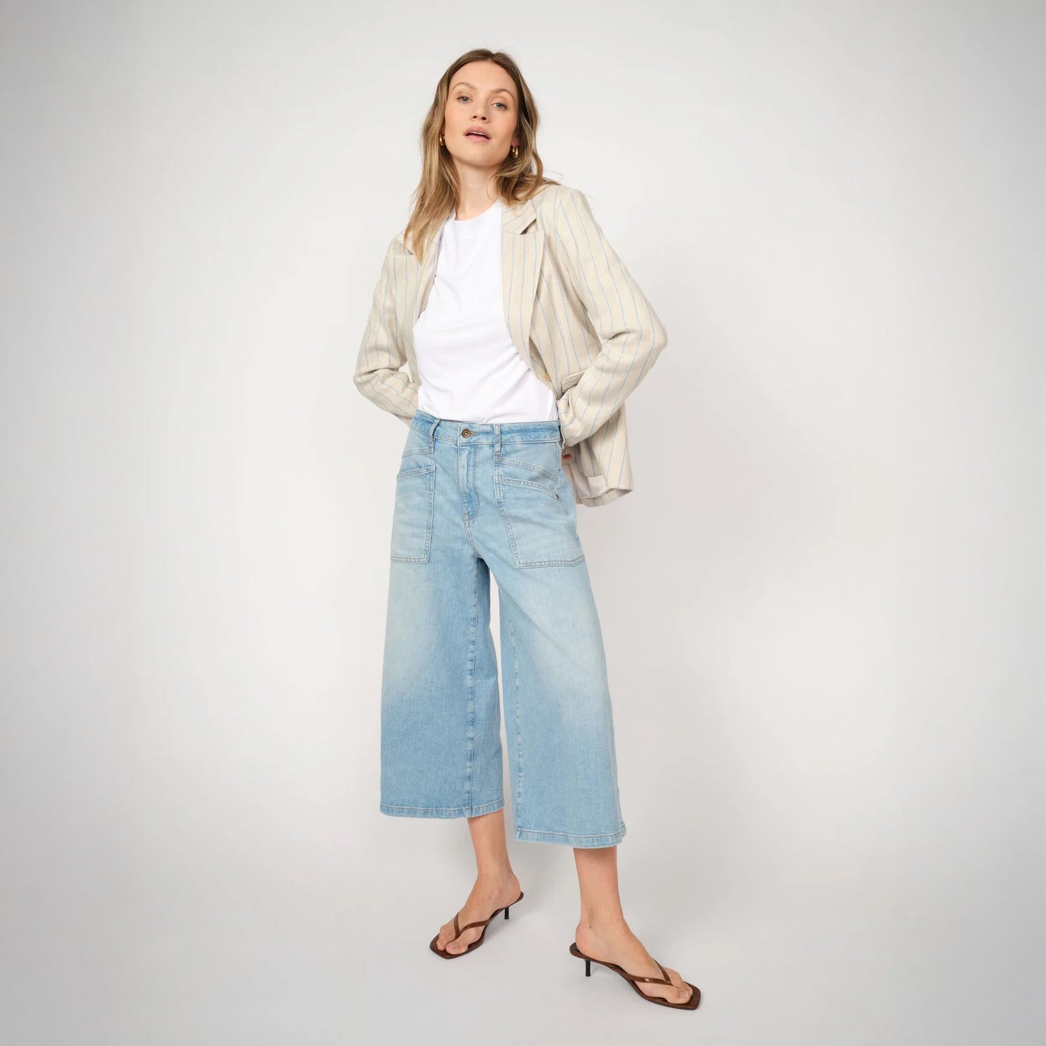 Culotte Sagai Jeans - Light Blue