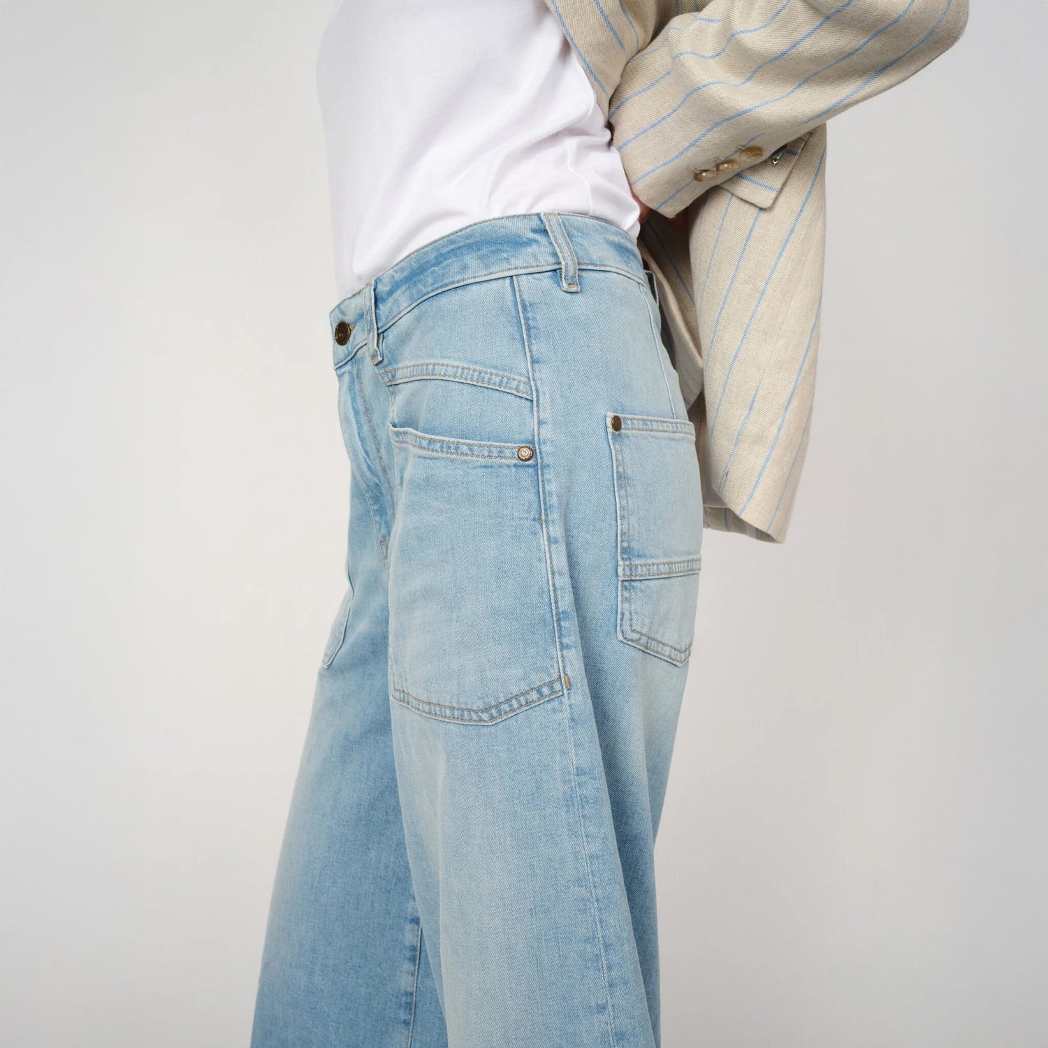 Culotte Sagai Jeans - Light Blue