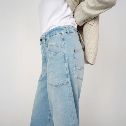 Culotte Sagai Jeans - Light Blue