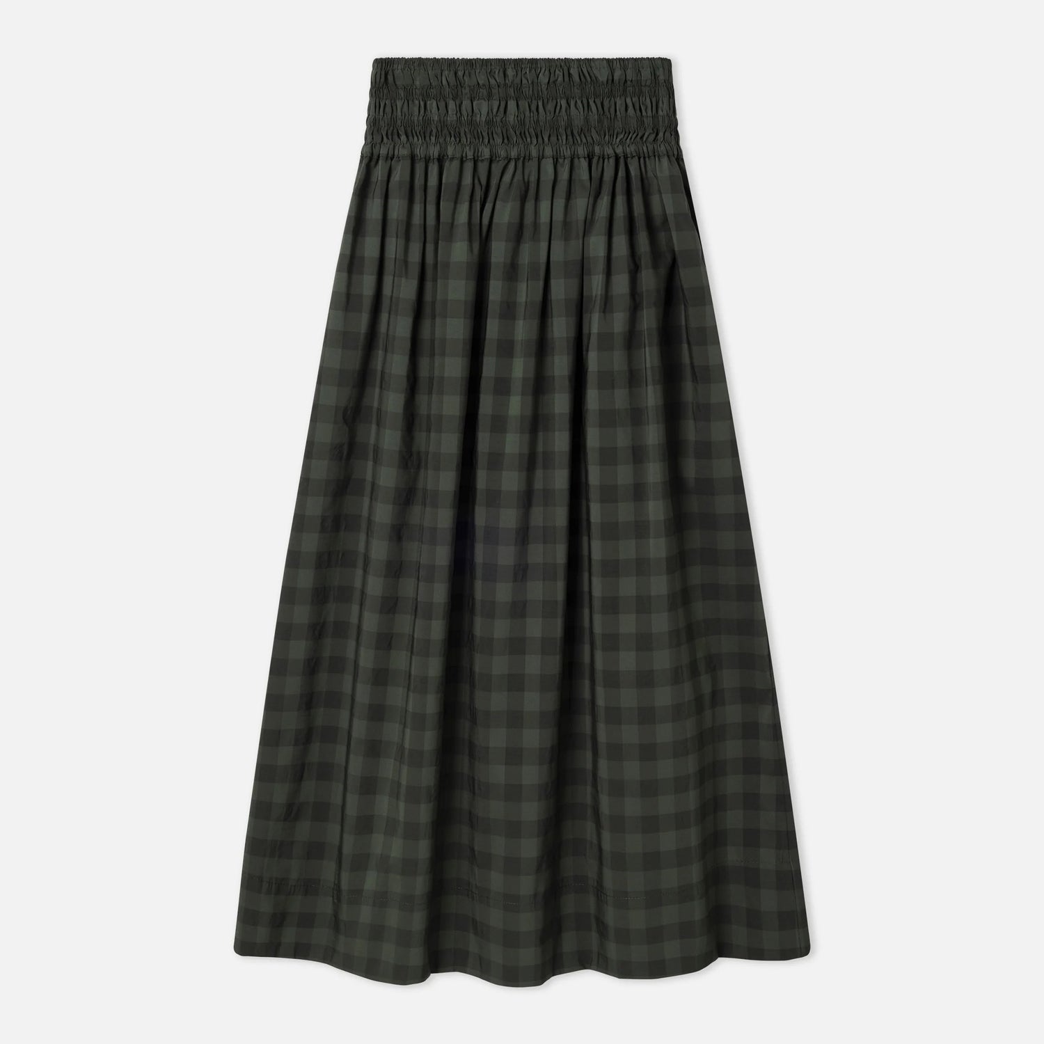 Cute Check Skirt - Khaki