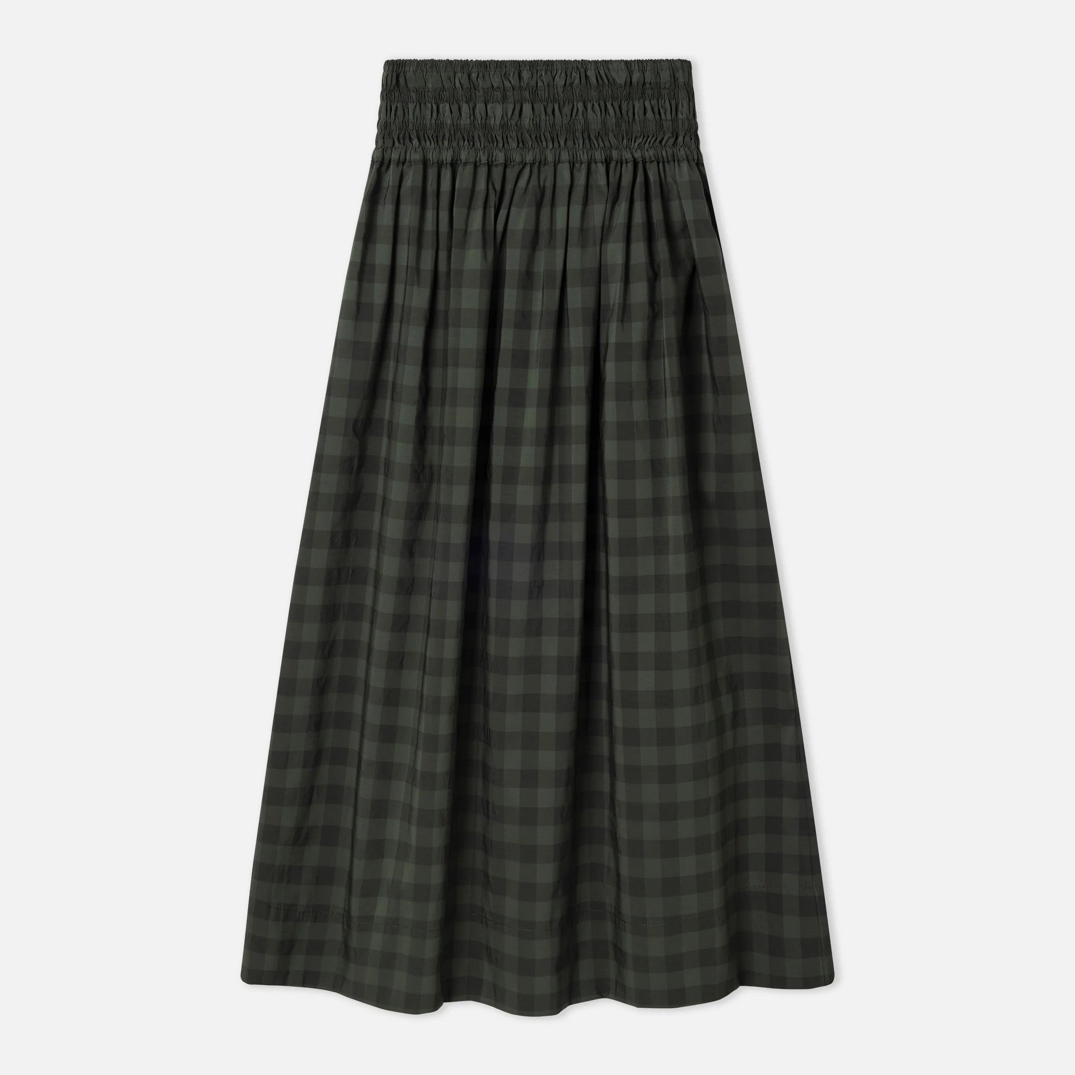 Cute Check Skirt - Khaki