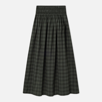 Cute Check Skirt - Khaki