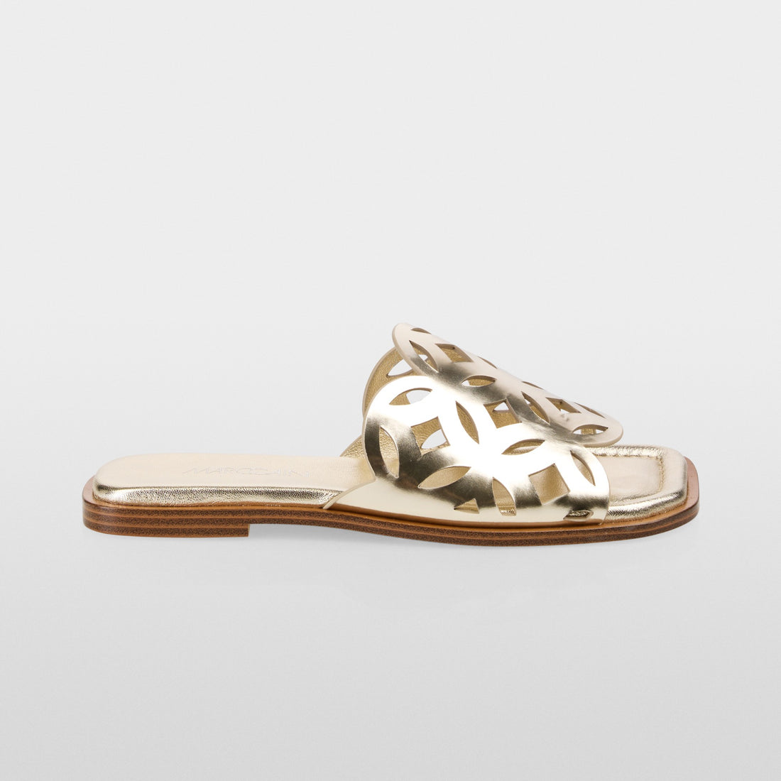 Cut Out Leather Slider - Pure Copper