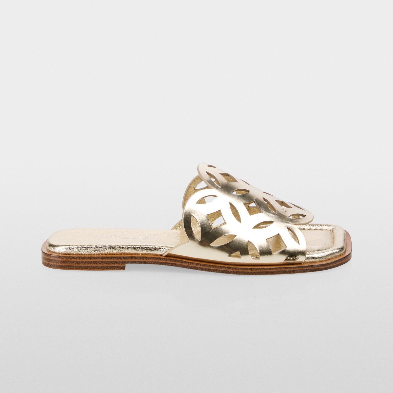 Cut Out Leather Slider - Pure Copper