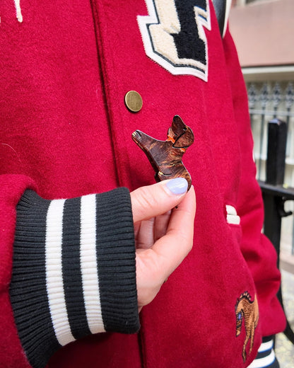 Dachshund Hair Claw - Brown