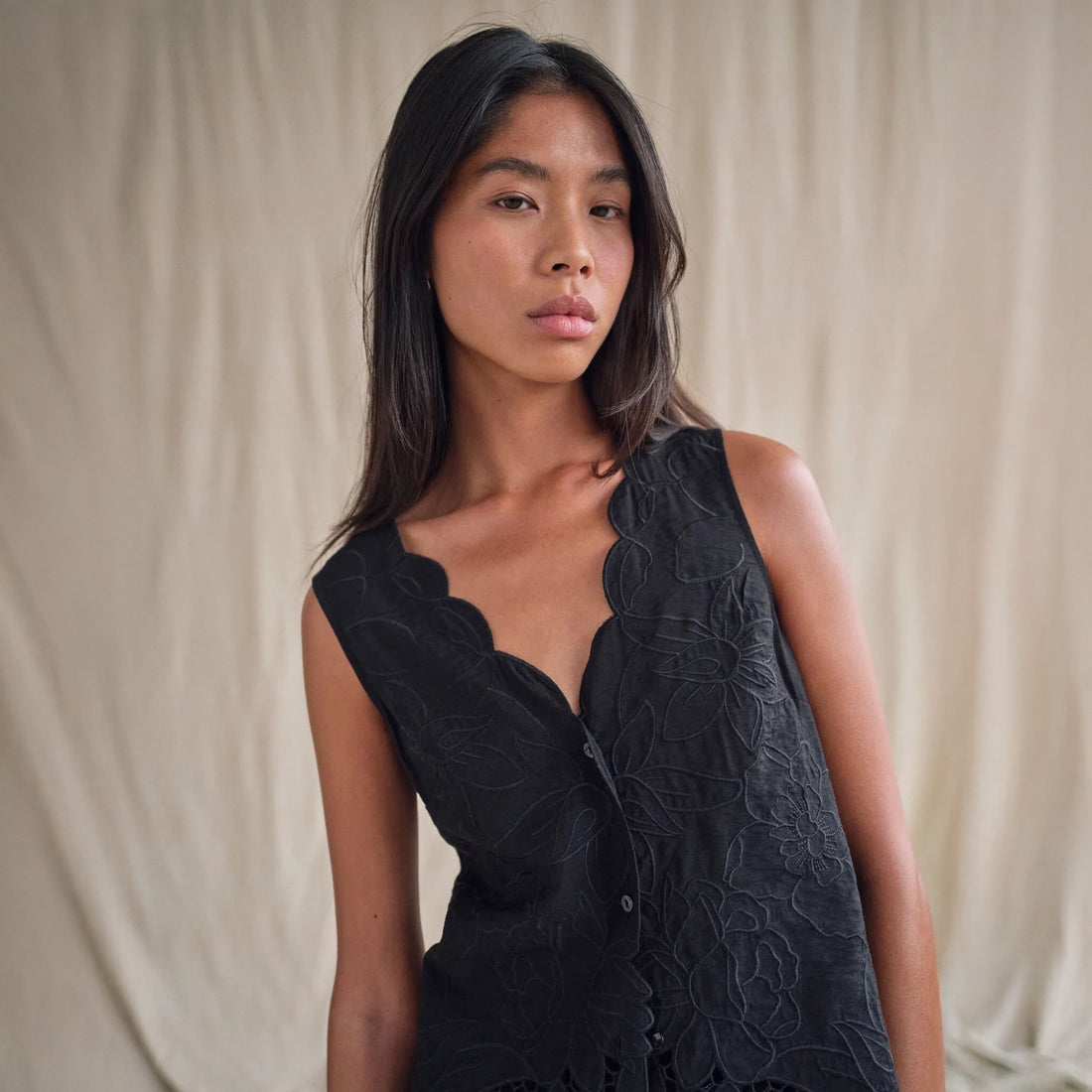 Daima Brodie Top - Black