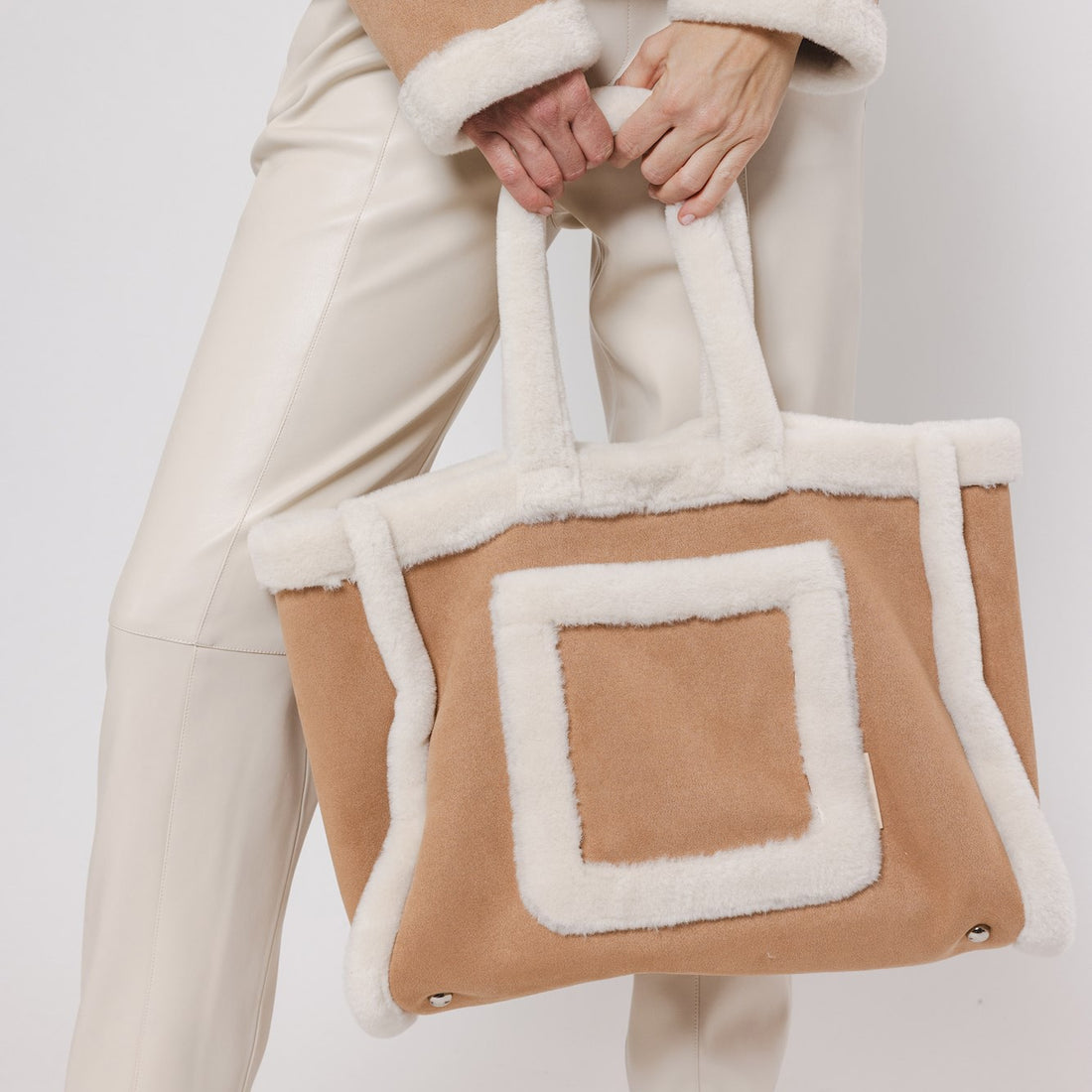 Danu Sheepskin Shopper - Twig Birch