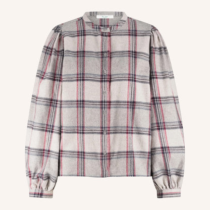 Day Check Blouse - Stone Check