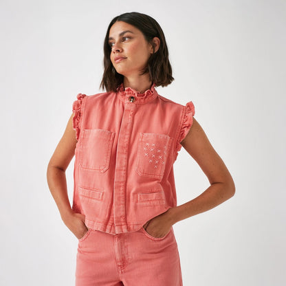 Dear Pablo Waistcoat - Mineral Red