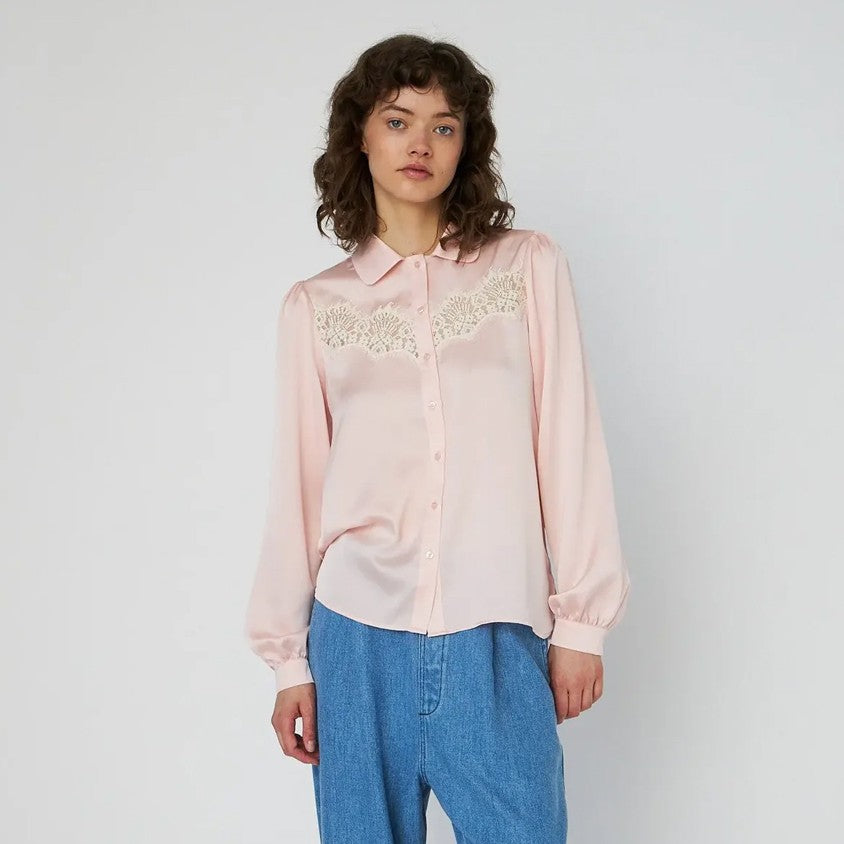 Delicate Lace Shirt - Kiss Rose
