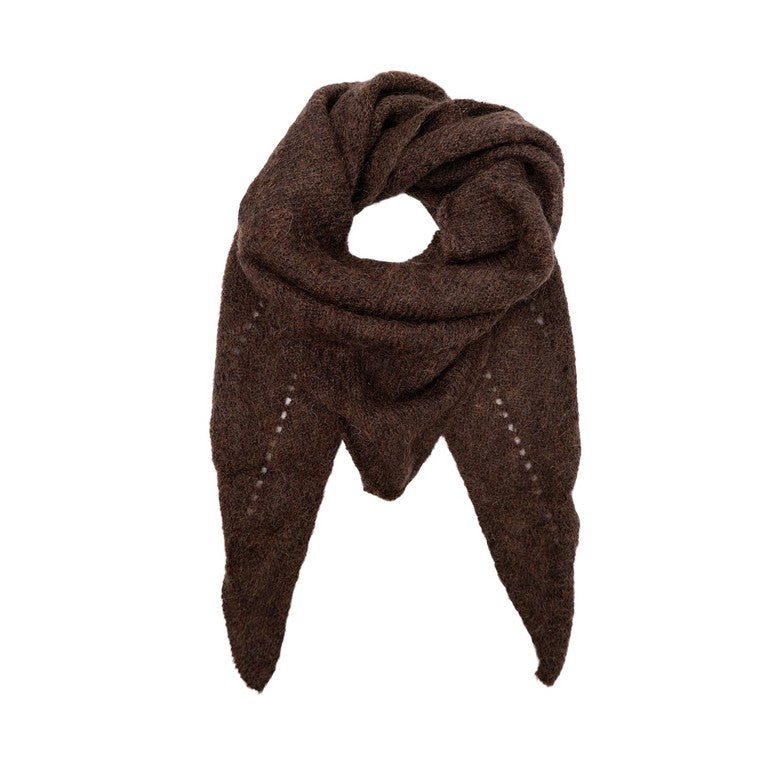 Dell Knitted Mini Scarf - Mocca