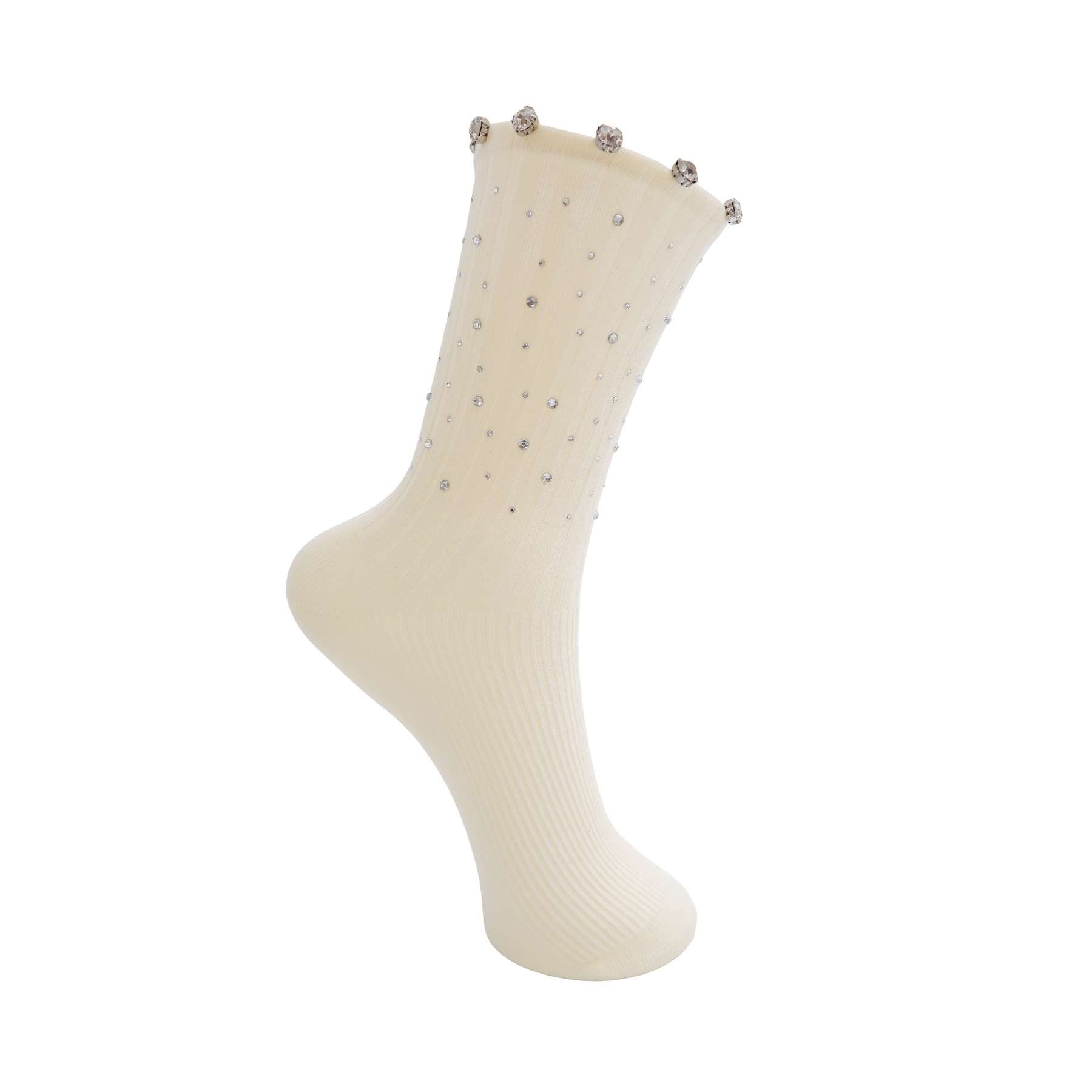 Diamond Sock - Creme