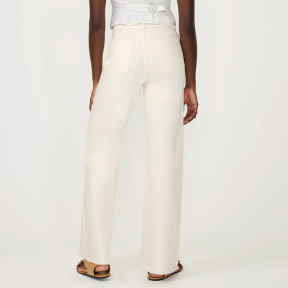 Hepburn Wide Leg Vintage Jeans - Eggshell