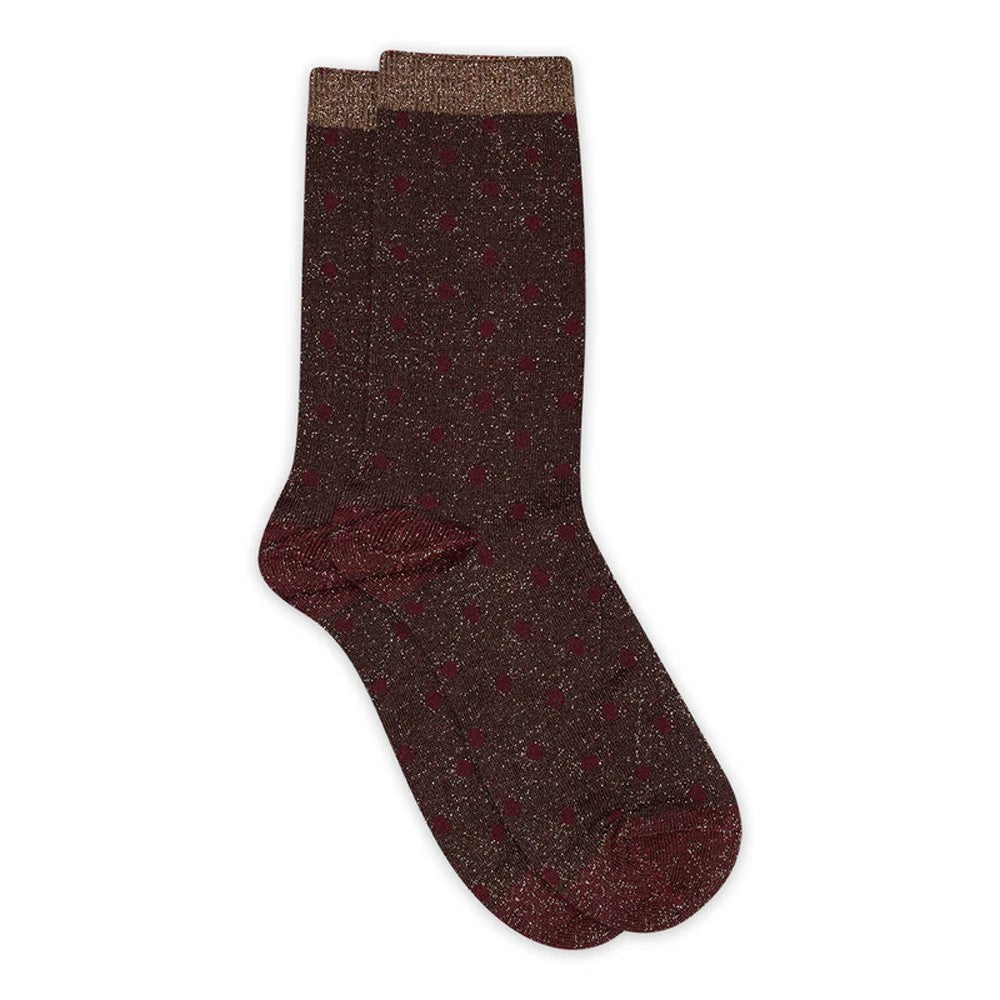 Donna Glitter Socks - Hot Chocolate