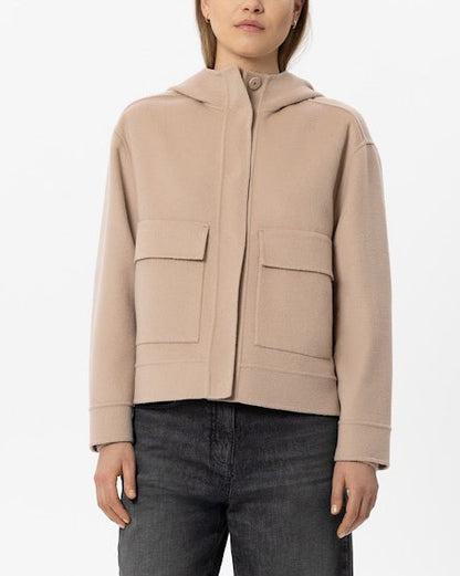 Doubleface Hooded Jacket - Cappuccino