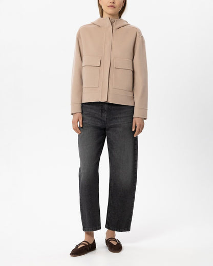 Doubleface Hooded Jacket - Cappuccino
