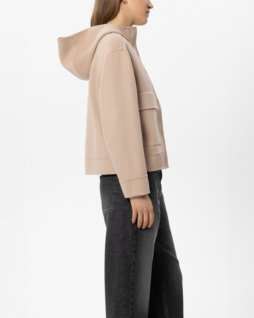 Doubleface Hooded Jacket - Cappuccino