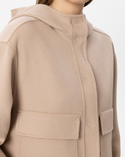 Doubleface Hooded Jacket - Cappuccino