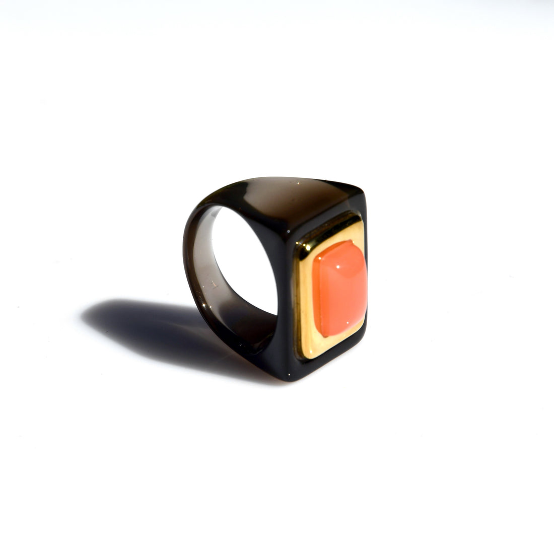 Medium Resin Deep Smoky Ring - Frosty Lobster