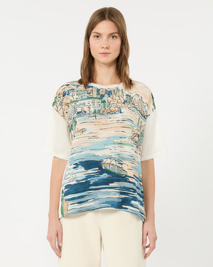 Terzo Holiday Print Tee - Light Blue