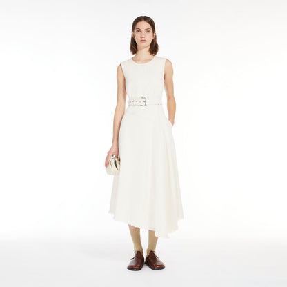Durata Short Sleeve Cotton Dress - Ecru