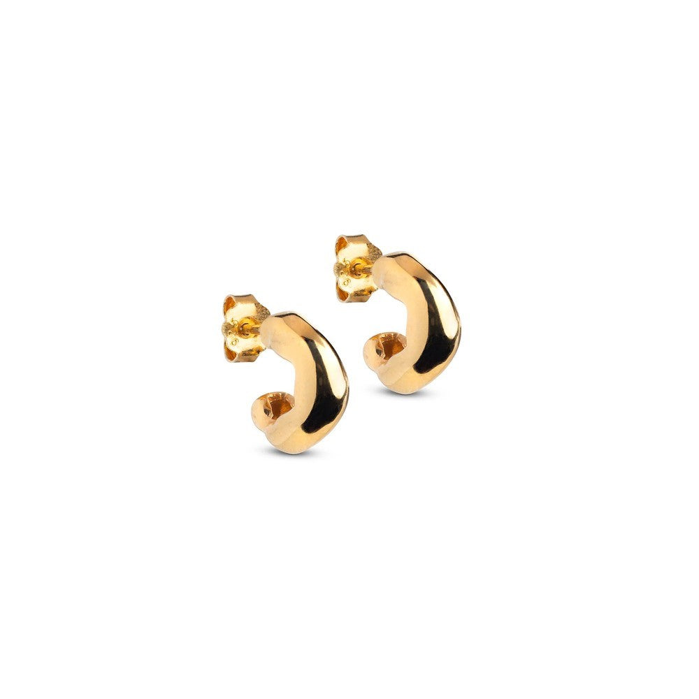 Small Gianna Hoops - Gold