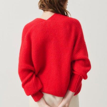 East Open Cardigan - Piment Chine