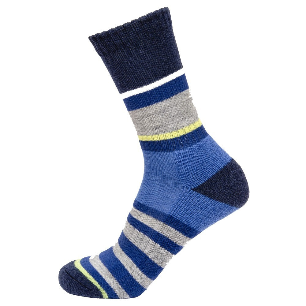 Unisex Multi Stripe Sock - Blue/Grey