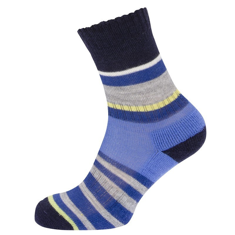 Multi Stripe Socks - Blue/Grey/Blue