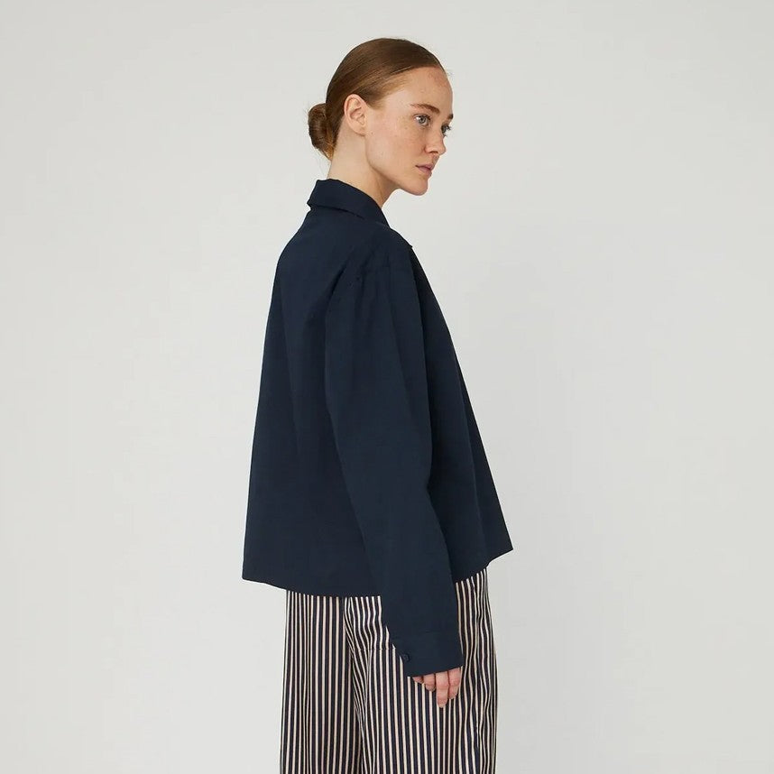 Embellished Moon Shirt - Navy