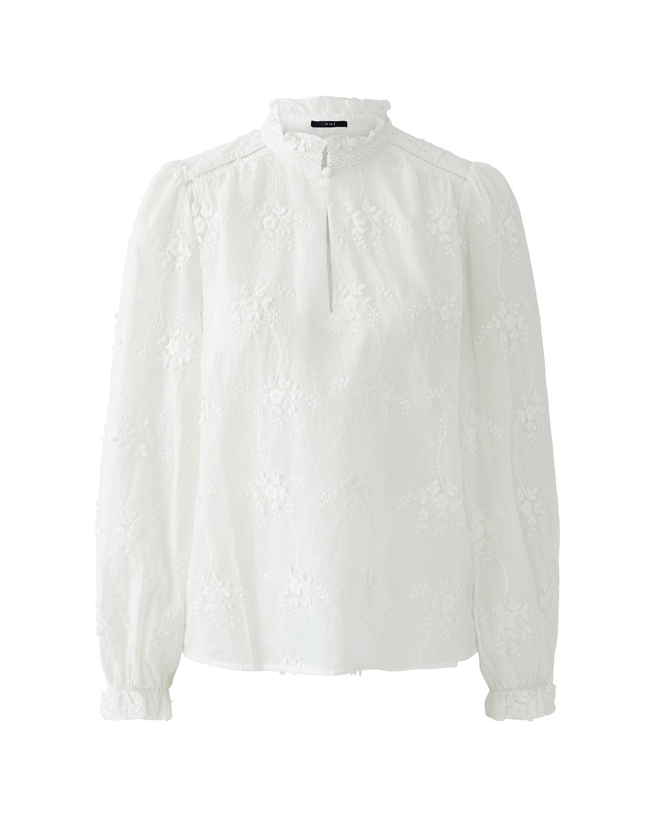 Embroidered Blouse - Cloud Dancer
