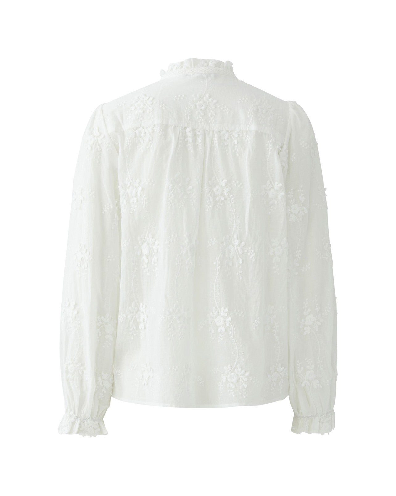 Embroidered Blouse - Cloud Dancer