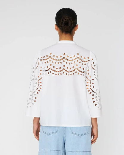 Embroidery Anglaise Shirt - White