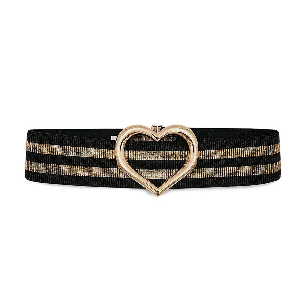 Emolana Heart Elastic Belt - Black/Multi