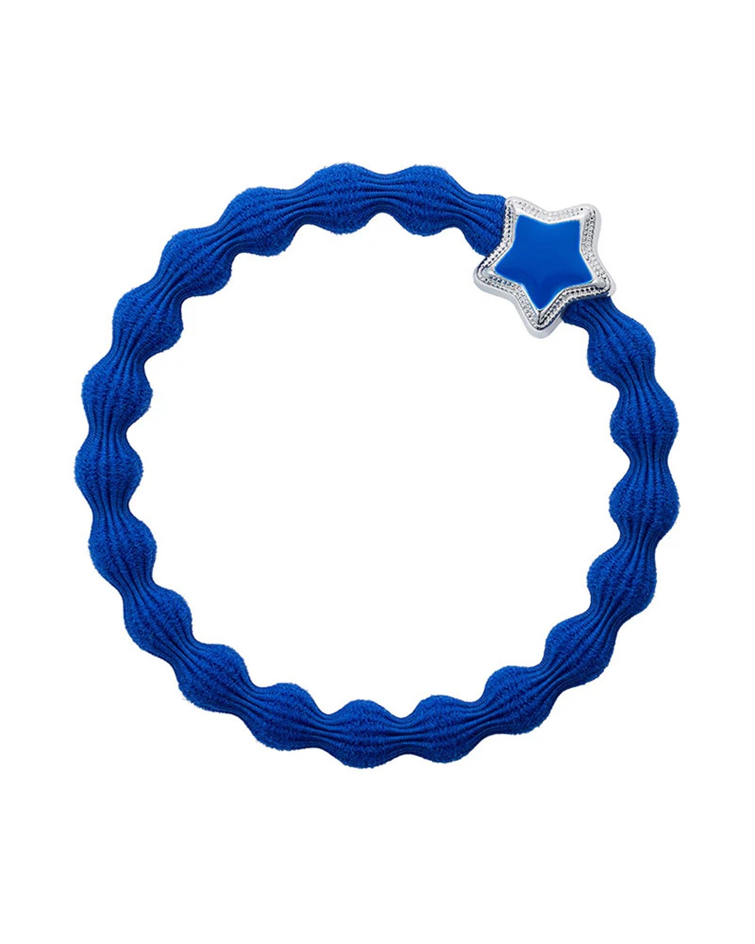 Enamel Silver Star Hairband - Royal Blue
