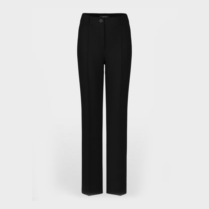 Faid Smart Straight Trousers - Black