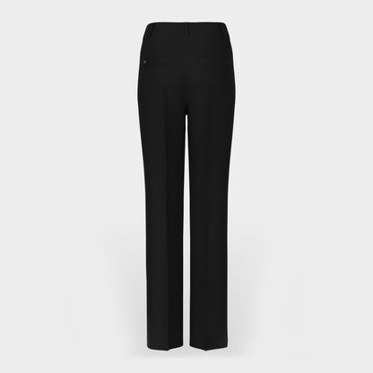 Faid Smart Straight Trousers - Black
