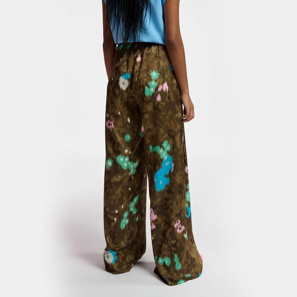 Fault Wide Leg Trousers - Pine Forest