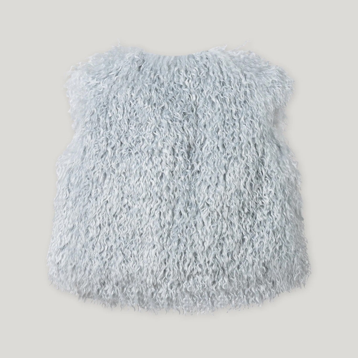 Faux Fur Gilet - Light Blue