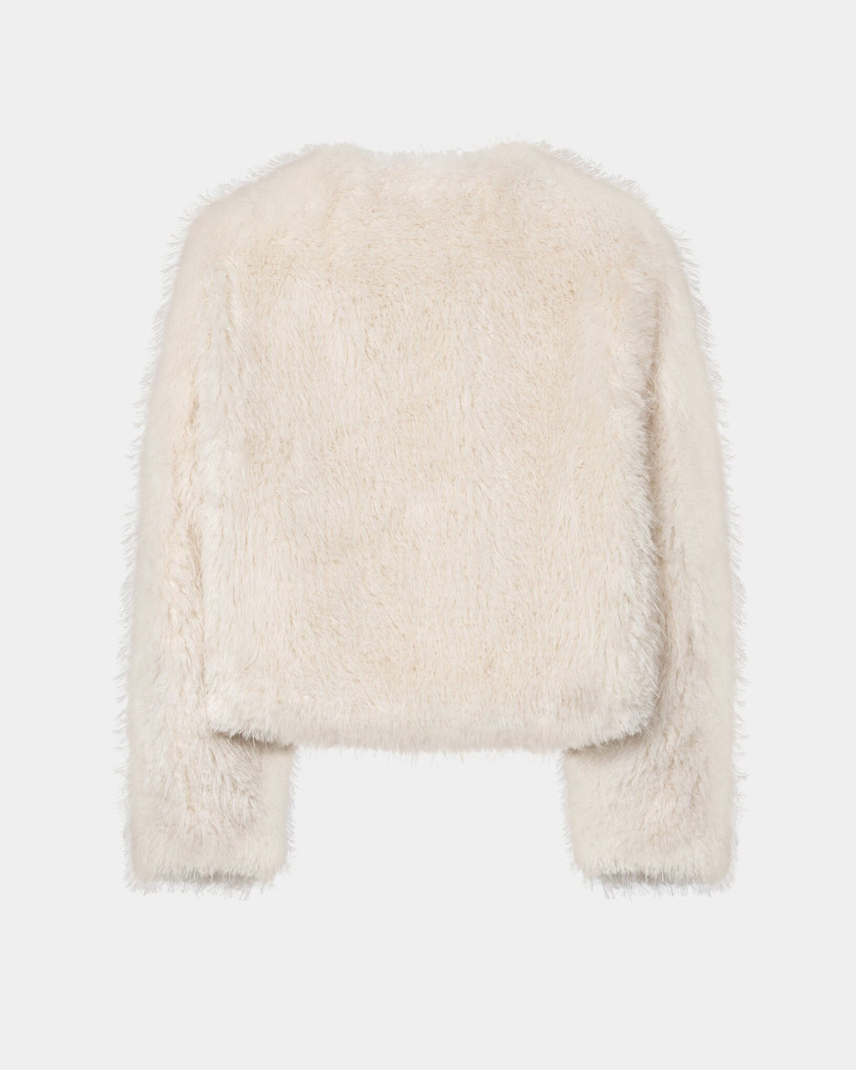 Faux Fur Jacket - Eggshell