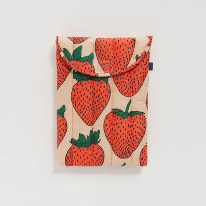 Puffy Laptop Sleeve 13&quot;/14&quot; - Strawberry