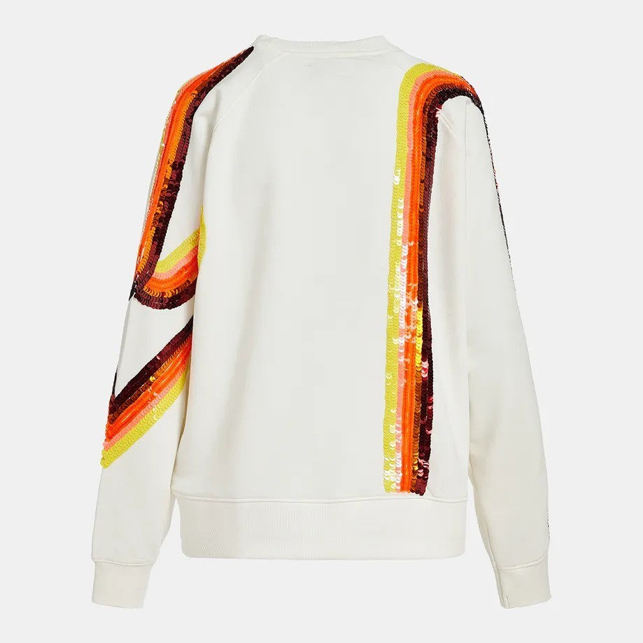 Filicudi Sequin Emb Sweater - Off White Combo