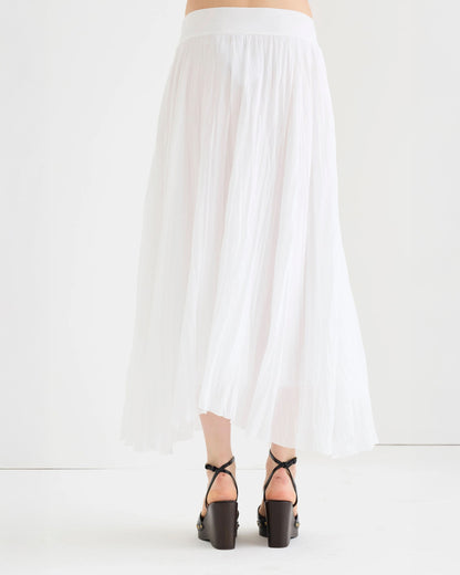 Floaty Pull On Skirt - White