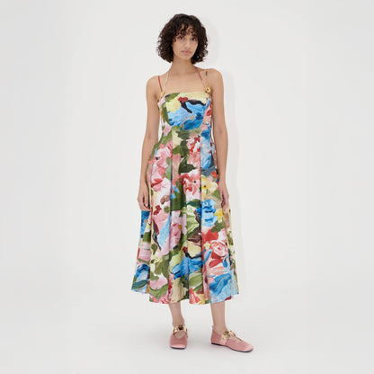 Floral Double Strap Dress - Loves Me, Loves Me Not
