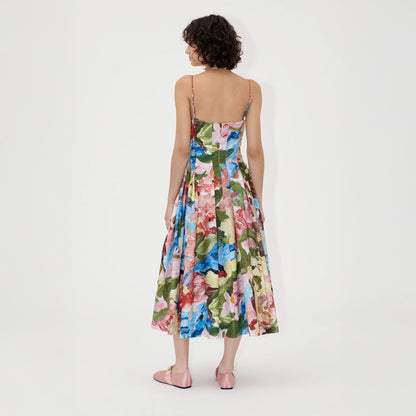 Floral Double Strap Dress - Loves Me, Loves Me Not