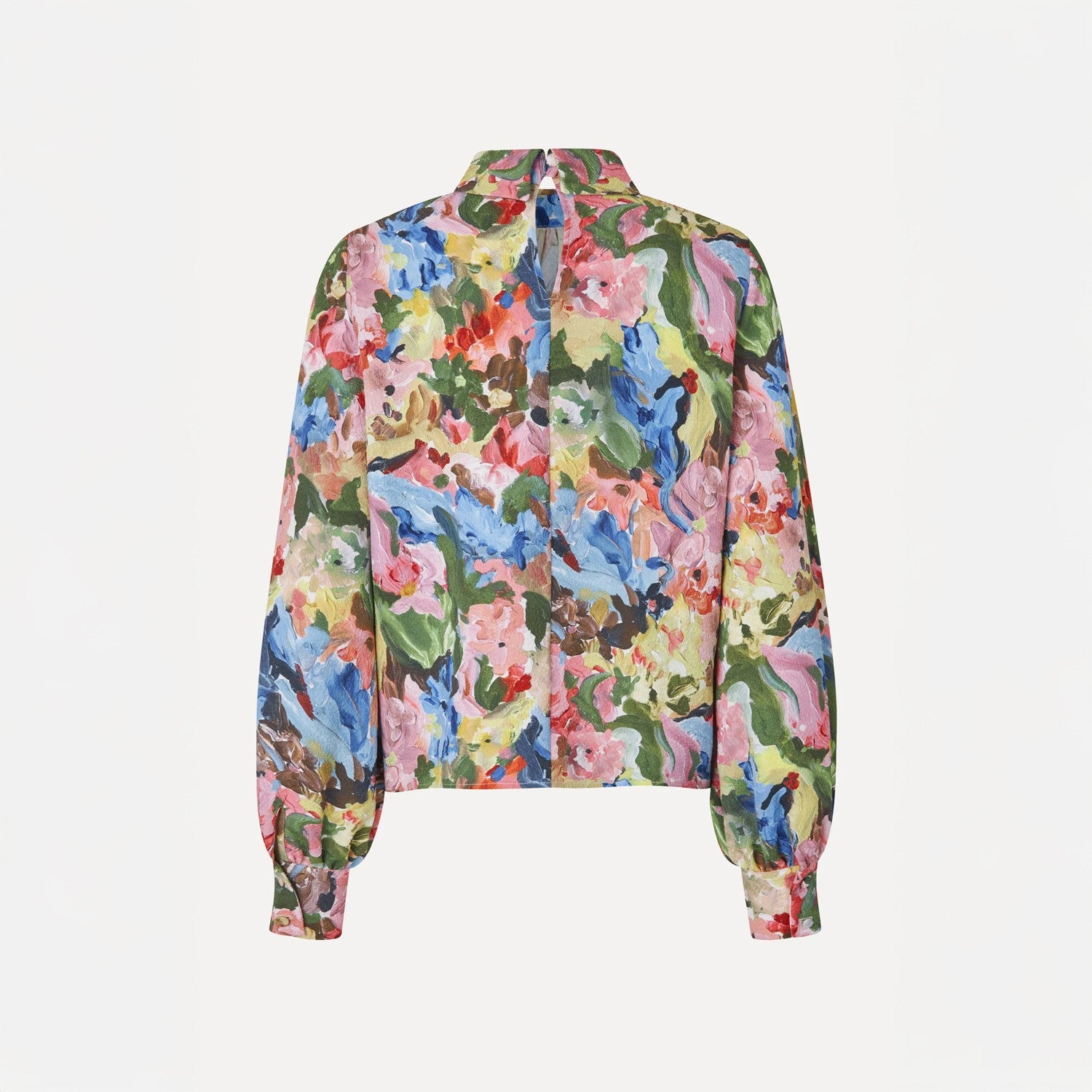 Floral Gathered Long Sleeve Top - Loves Me, Loves Me Not
