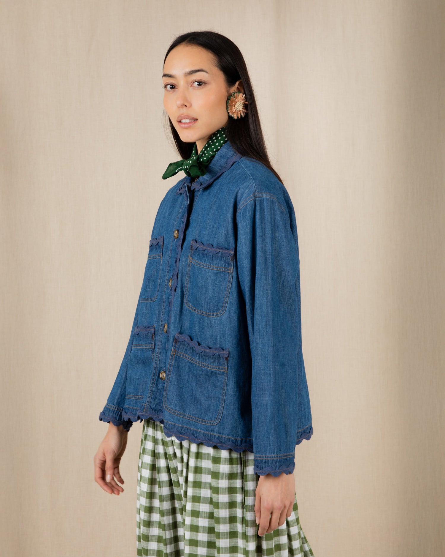 Florence Jacket - Denim Dark Wash